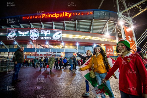 241118 - Wales v South Africa, Under Armour Series -  Judgement day projections on Principality Stadium 