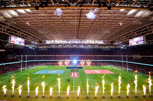 241118 - Wales v South Africa, Under Armour Series -  Pyrotechnics ahead of the game 