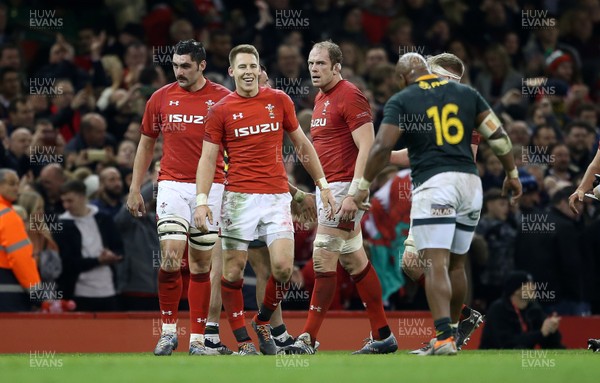 241118 - Wales v South Africa - Under Armour Series - Liam Williams of Wales celebrates the win
