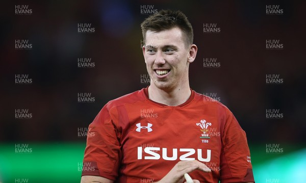 241118 - Wales v South Africa - Under Armour Series - Happy Adam Beard of Wales