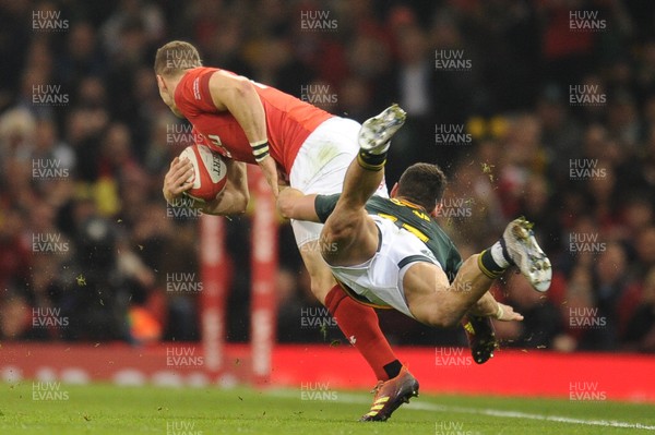 241118 - Wales v South Africa - Under Armour Series -  George North of Wales 