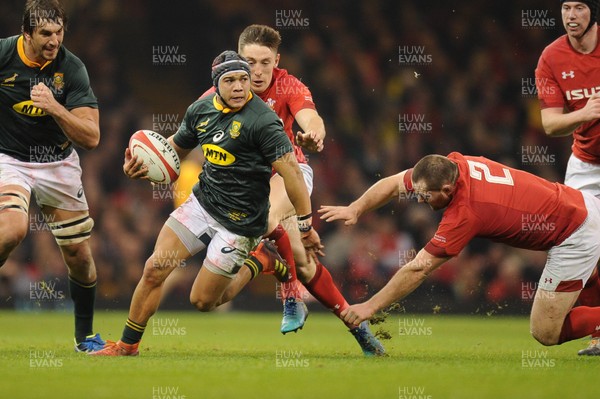 241118 - Wales v South Africa - Under Armour Series -  Cheslin Kolbe of South Africa 
