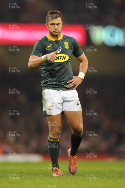 241118 - Wales v South Africa - Under Armour Series - Handr� Pollard of South Africa 