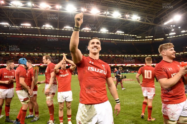 241118 - Wales v South Africa - Under Armour Series 2018 - George North of Wales at the end of the game