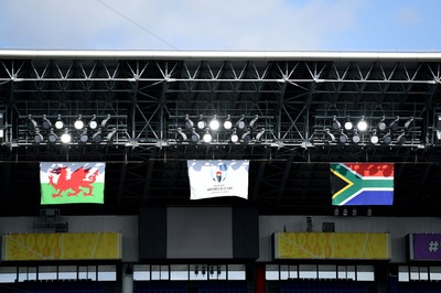 271019 - Wales v South Africa - Rugby World Cup Semi-Final - A general view of International Stadium Yokohama