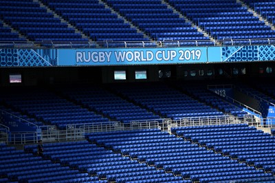 271019 - Wales v South Africa - Rugby World Cup Semi-Final - A general view of International Stadium Yokohama