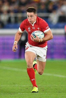 271019 - Wales v South Africa - Rugby World Cup Semi-Final - Josh Adams of Wales runs with the ball