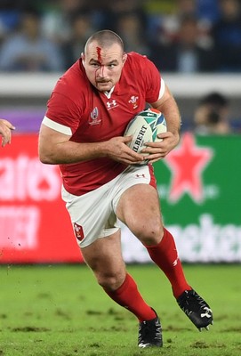 271019 - Wales v South Africa - Rugby World Cup Semi-Final - Ken Owens of Wales