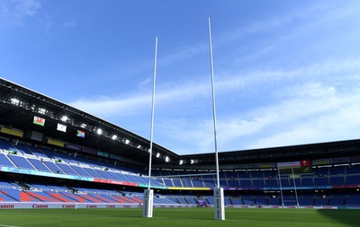 271019 - Wales v South Africa - Rugby World Cup Semi-Final - A general view of International Stadium Yokohama