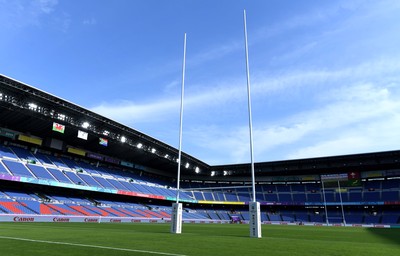 271019 - Wales v South Africa - Rugby World Cup Semi-Final - A general view of International Stadium Yokohama