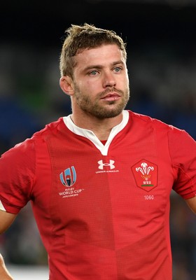 271019 - Wales v South Africa - Rugby World Cup Semi-Final - An emotional Leigh Halfpenny of Wales at full time