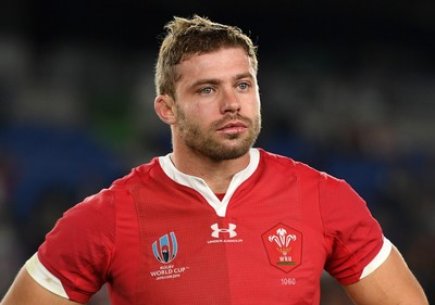 271019 - Wales v South Africa - Rugby World Cup Semi-Final - An emotional Leigh Halfpenny of Wales at full time