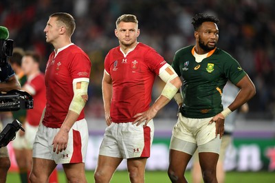 271019 - Wales v South Africa - Rugby World Cup Semi-Final - Dejected Dan Biggar of Wales