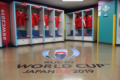 271019 - Wales v South Africa - Rugby World Cup Semi-Final - Wales dressing room