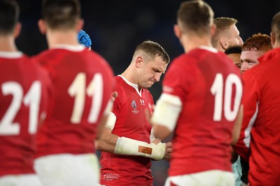 271019 - Wales v South Africa - Rugby World Cup Semi-Final - Dejected Hadleigh Parkes of Wales