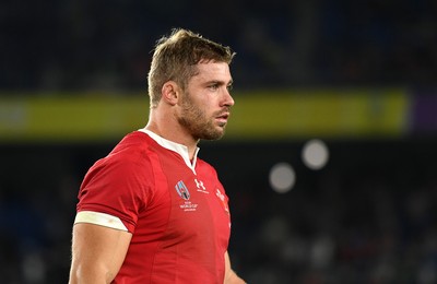 271019 - Wales v South Africa - Rugby World Cup Semi-Final - Dejected Leigh Halfpenny of Wales