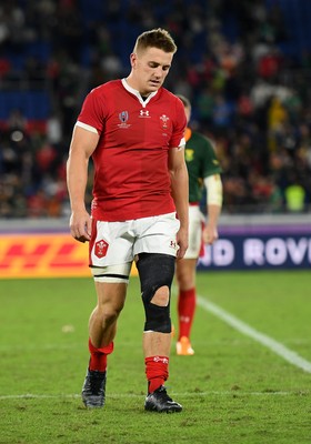 271019 - Wales v South Africa - Rugby World Cup Semi-Final - Dejected Jonathan Davies of Wales