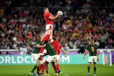 271019 - Wales v South Africa - Rugby World Cup Semi-Final - Ross Moriarty of Wales