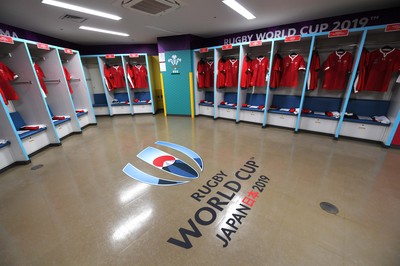 271019 - Wales v South Africa - Rugby World Cup Semi-Final - Wales dressing room