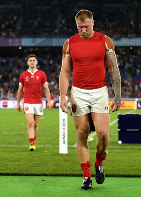 271019 - Wales v South Africa - Rugby World Cup Semi-Final - Ross Moriarty of Wales