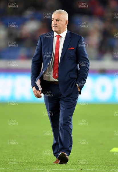 271019 - Wales v South Africa - Rugby World Cup Semi-Final - Wales head coach Warren Gatland