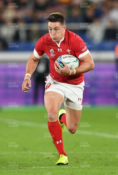 271019 - Wales v South Africa - Rugby World Cup Semi-Final - Josh Adams of Wales runs with the ball