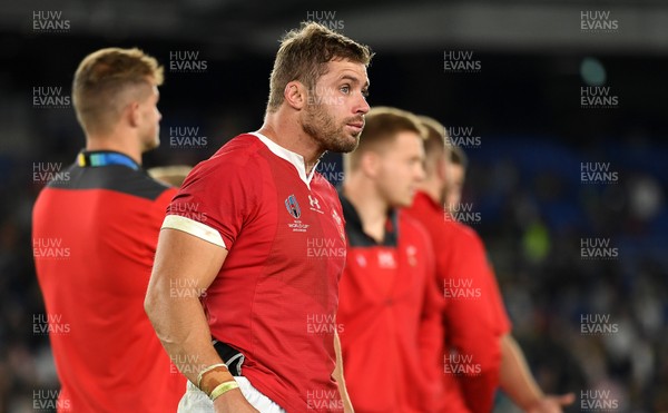 271019 - Wales v South Africa - Rugby World Cup Semi-Final - An emotional Leigh Halfpenny of Wales at full time