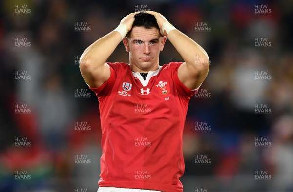 271019 - Wales v South Africa - Rugby World Cup Semi-Final - Dejected Owen Watkin of Wales