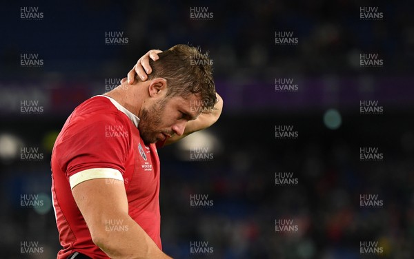 271019 - Wales v South Africa - Rugby World Cup Semi-Final - Dejected Leigh Halfpenny of Wales