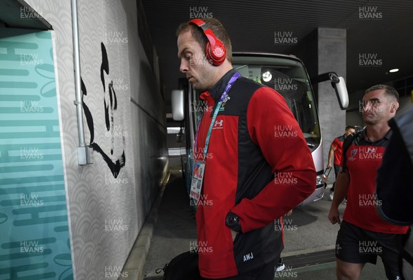271019 - Wales v South Africa - Rugby World Cup Semi-Final - Alun Wyn Jones of Wales arrives