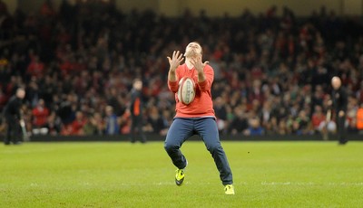 291114 - Wales v South Africa - Dove Men Series -Half time catching competition