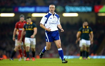 291114 - Wales v South Africa - Dove Men Series -Referee John Lacey