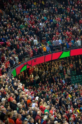 291114 - Wales v South Africa, Dove Men Series 2014, Cardiff - General view of the Millennium Stadium during the match