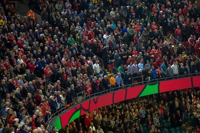 291114 - Wales v South Africa, Dove Men Series 2014, Cardiff - General view of the Millennium Stadium during the match