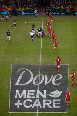 291114 - Wales v South Africa, Dove Men Series 2014, Cardiff - General view of the Millennium Stadium during the match