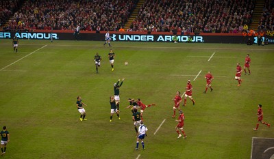 291114 - Wales v South Africa, Dove Men Series 2014, Cardiff - General view of the Millennium Stadium during the match