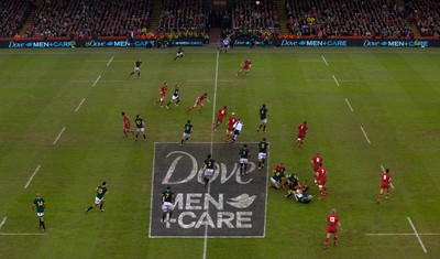 291114 - Wales v South Africa, Dove Men Series 2014, Cardiff - General view of the Millennium Stadium during the match