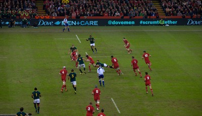 291114 - Wales v South Africa, Dove Men Series 2014, Cardiff - General view of the Millennium Stadium during the match