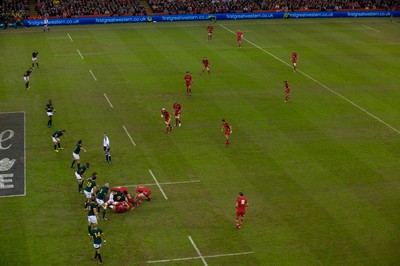 291114 - Wales v South Africa, Dove Men Series 2014, Cardiff - General view of the Millennium Stadium during the match