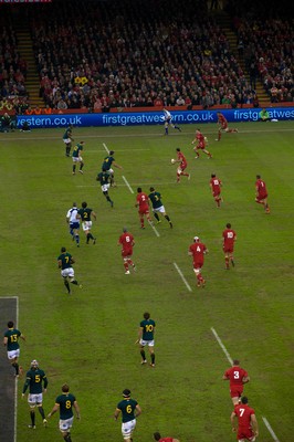 291114 - Wales v South Africa, Dove Men Series 2014, Cardiff - General view of the Millennium Stadium during the match