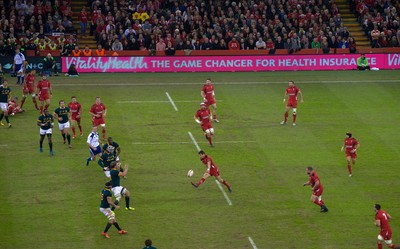 291114 - Wales v South Africa, Dove Men Series 2014, Cardiff - General view of the Millennium Stadium during the match