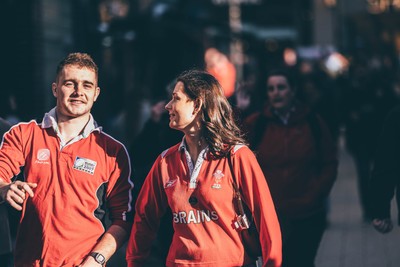 291125 - Wales v South Africa - Quilter Nations Series - Matchday colour in Cardiff City Centre ahead of the game 
