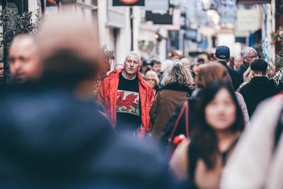 291125 - Wales v South Africa - Quilter Nations Series - Matchday colour in Cardiff City Centre ahead of the game 