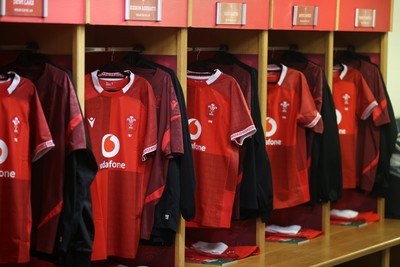 291125 - Wales v South Africa Springboks - Quilter Nations Series - General View of the dressing room before the game