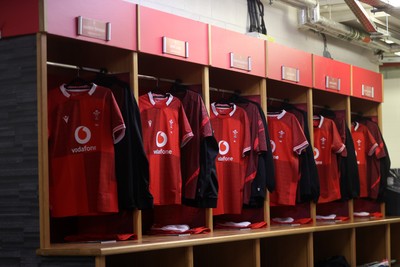 291125 - Wales v South Africa Springboks - Quilter Nations Series - General View of the dressing room before the game