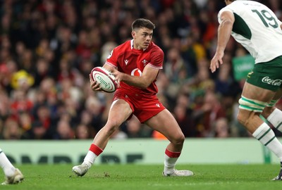 291125 - Wales v South Africa Springboks - Quilter Nations Series - Reuben Morgan-Williams of Wales 