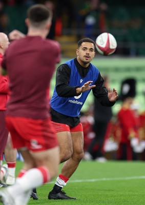 291125 - Wales v South Africa Springboks, Quilter Nations Series - Ben Thomas of Wales during warm up