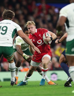 291125 - Wales v South Africa Springboks, Quilter Nations Series - Blair Murray of Wales looks to attack