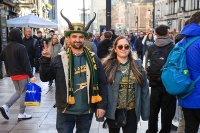 291125 - Wales v South Africa - Quilter Nations Series - South Africa fans before game