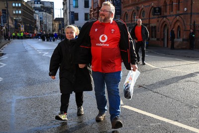 291125 - Wales v South Africa - Quilter Nations Series - Wales fans before game